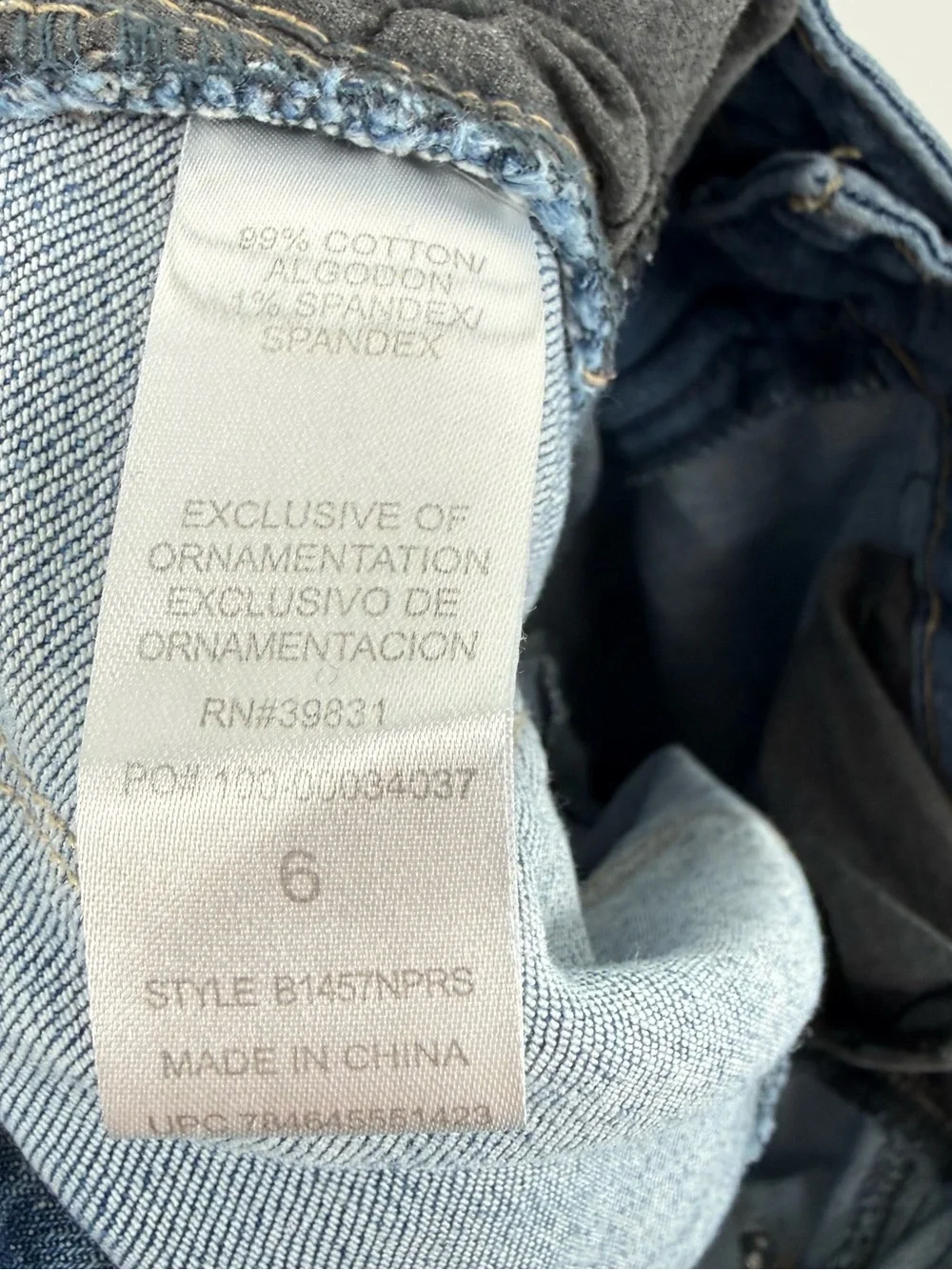 Democracy Light Blue Distressed Jeans with Floral Embroidery